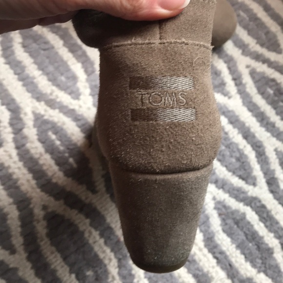 TOMS Taupe wedge booties - Picture 3 of 5